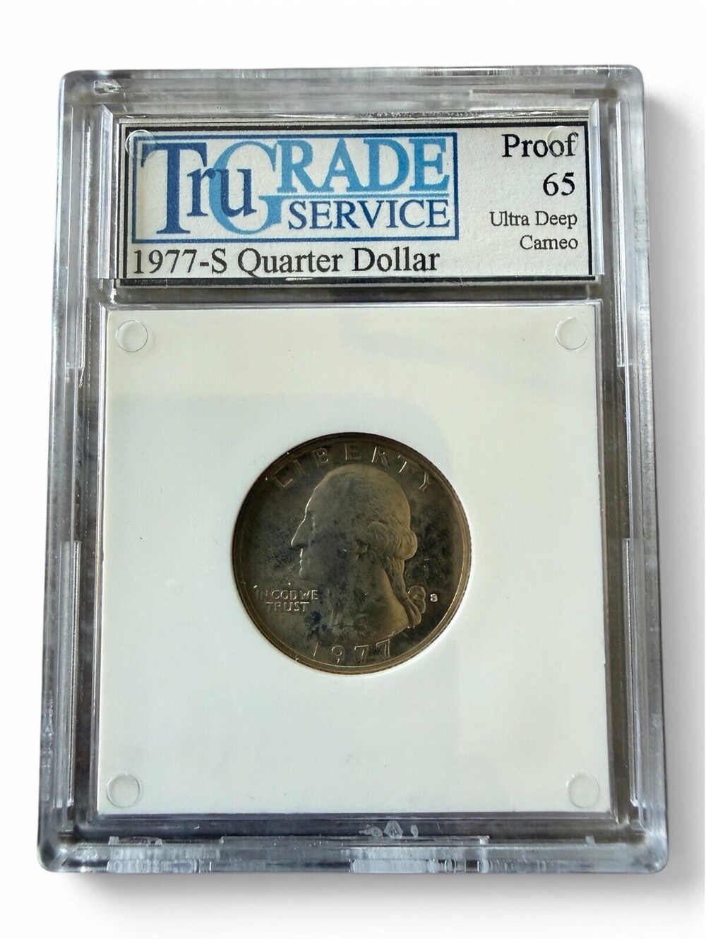 1977-S Washington Quarter PROOF Clad Deep Ultra Cameo Coin